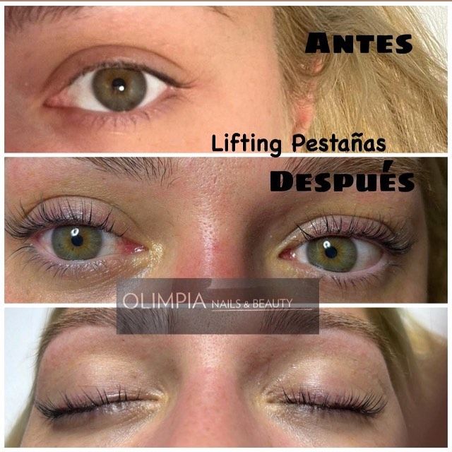 Antes y despues lifting pestañas